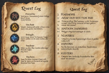 Capture d'écran 4 du jeu montrant le système de quêtes